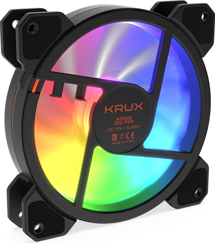 Krux Lunar 120 ARGB (KRX0067) цена и информация | Kompiuterių ventiliatoriai | pigu.lt