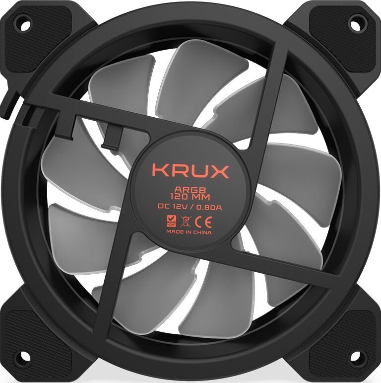 Krux Lunar 120 ARGB (KRX0067) цена и информация | Kompiuterių ventiliatoriai | pigu.lt