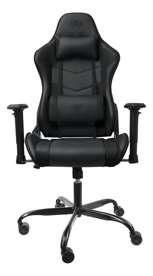 Žaidimų kėdė Deltaco GAM-096, juoda kaina ir informacija | Biuro kėdės | pigu.lt