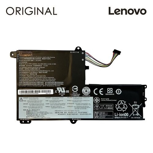 Nešiojamo kompiuterio baterija LENOVO L15C3PB1, 4510mAh, Original цена и информация | Akumuliatoriai nešiojamiems kompiuteriams | pigu.lt