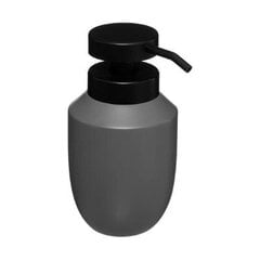 Дозатор жидкого мыла серого цвета Grey 8x15см цена и информация | Набор акскссуаров для ванной | pigu.lt