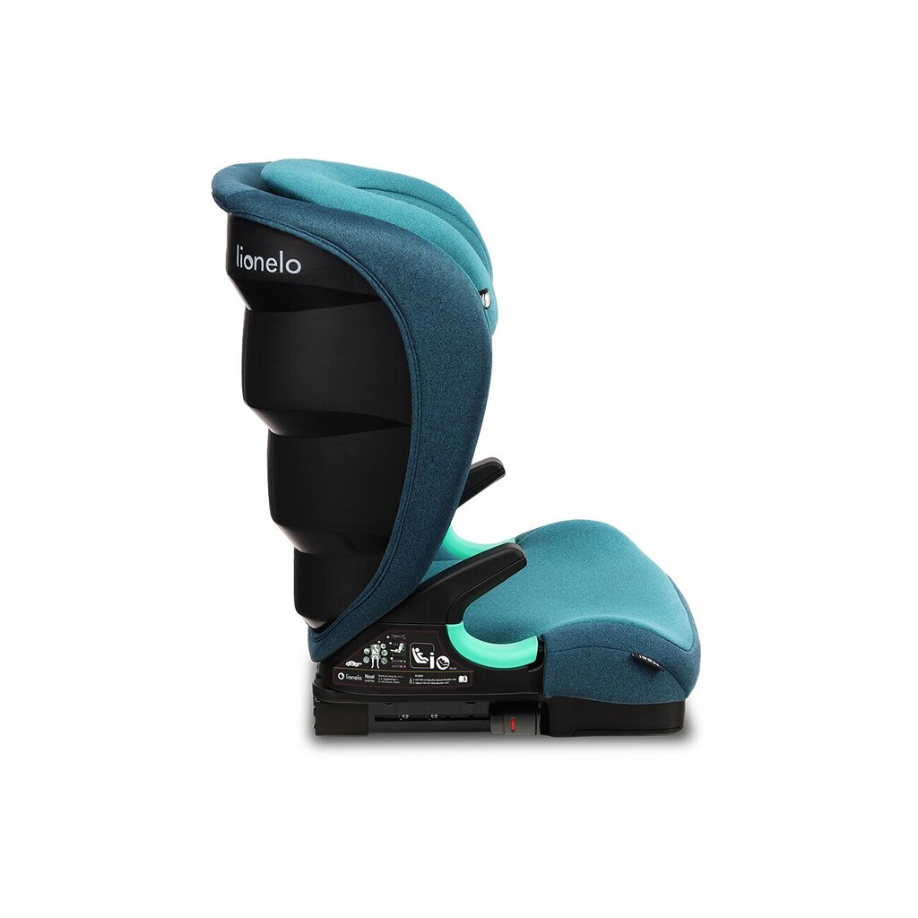 Automobilinė kėdutė Lionelo Neal I-Size Isofix,15-36 kg, Green Turquoise kaina ir informacija | Autokėdutės | pigu.lt