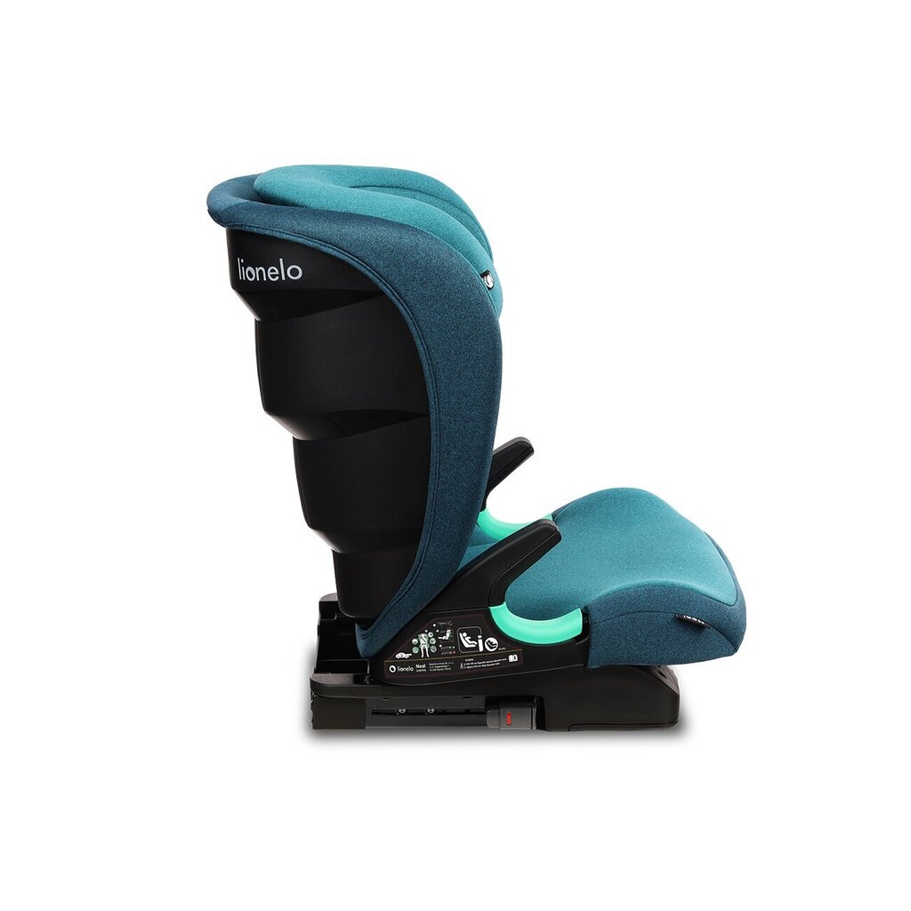 Automobilinė kėdutė Lionelo Neal I-Size Isofix,15-36 kg, Green Turquoise kaina ir informacija | Autokėdutės | pigu.lt