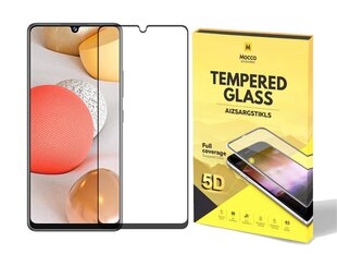 Mocco Full Glue 5D Signature Edition Tempered Glass Full Coverage with Frame Samsung Galaxy A42 5G Black kaina ir informacija | Apsauginės plėvelės telefonams | pigu.lt