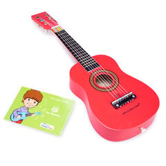 Деревянная детская гитара - Kрасная, New Classic Toys 10341 цена и информация | Развивающие игрушки | pigu.lt