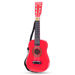 Деревянная детская гитара - Kрасная, New Classic Toys 10341 цена и информация | Развивающие игрушки | pigu.lt