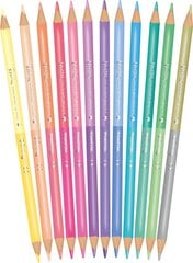 Цветные карандаши Colorino Pastel, 12 шт./24 цвета цена и информация | Принадлежности для рисования, лепки | pigu.lt