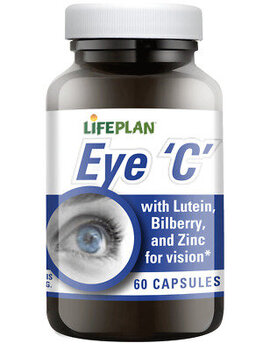 Maisto papildas Lifeplan EyeC su mėlynėmis ir liuteinu, 60 kapsulių kaina ir informacija | Vitaminai, maisto papildai, preparatai gerai savijautai | pigu.lt