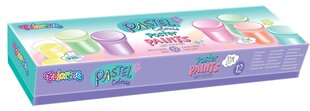 Гуашь Colorino Pastel, 12 пастельных оттенков, 20 мл цена и информация | Принадлежности для рисования, лепки | pigu.lt