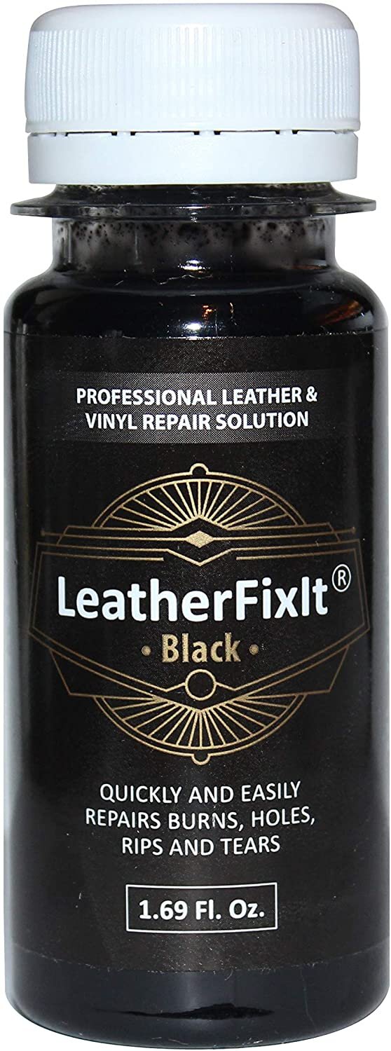 Juodos spalvos odos klijai "skysta oda" „LeatherFixIt“, 50 ml kaina |  pigu.lt