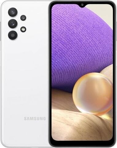 Samsung Galaxy A32, 128GB, Dual SIM, White kaina ir informacija | Mobilieji telefonai | pigu.lt
