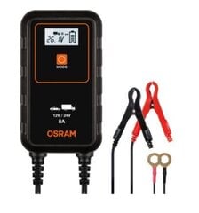 OSRAM 908 Зарядное устройство  12V/24V 8A цена и информация | Зарядные устройства для аккумуляторов | pigu.lt