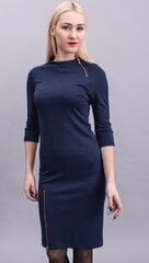 Платье из тонкой ткани, синее  цена и информация | Платья | pigu.lt