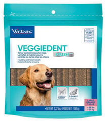 VIRBAC Veggiedent Fresh жевательные лакомства для собак весом более 30 кг, L, 15 шт. цена и информация | Лакомства для собак | pigu.lt