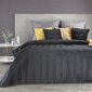 Dygsniuota dvipusė aksominė lovatiesė, juoda, 230x260 cm. kaina ir informacija | Lovatiesės ir pledai | pigu.lt