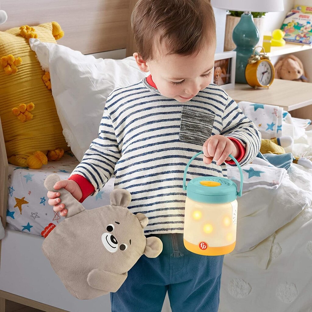 Meškutis su žibintu Fisher Price, GRR00 цена и информация | Žaislai kūdikiams | pigu.lt