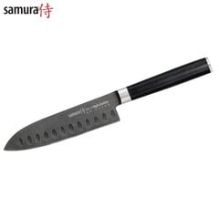 Samura MO-V Stonewash Большой сантоку 5.4''/138mm. 59HRC. из AUS 8 Японской из стали 59 HRC цена и информация | Ножи и аксессуары для них | pigu.lt