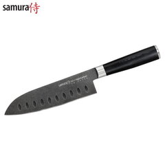 Samura MO-V Stonewash Santoku peilis, 18 cm kaina ir informacija | Peiliai ir jų priedai | pigu.lt
