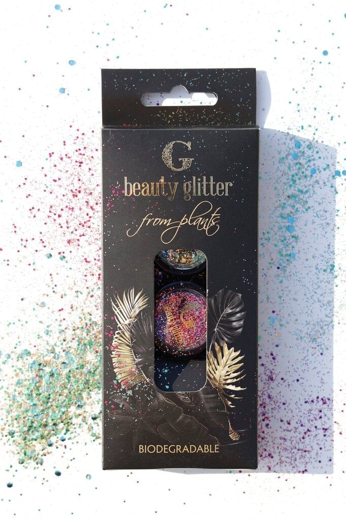 Veido blizgučiai G Beauty Glitter Lab Jadestone & Amethyst, 2 vnt. kaina ir informacija | Akių šešėliai, pieštukai, blakstienų tušai, serumai | pigu.lt