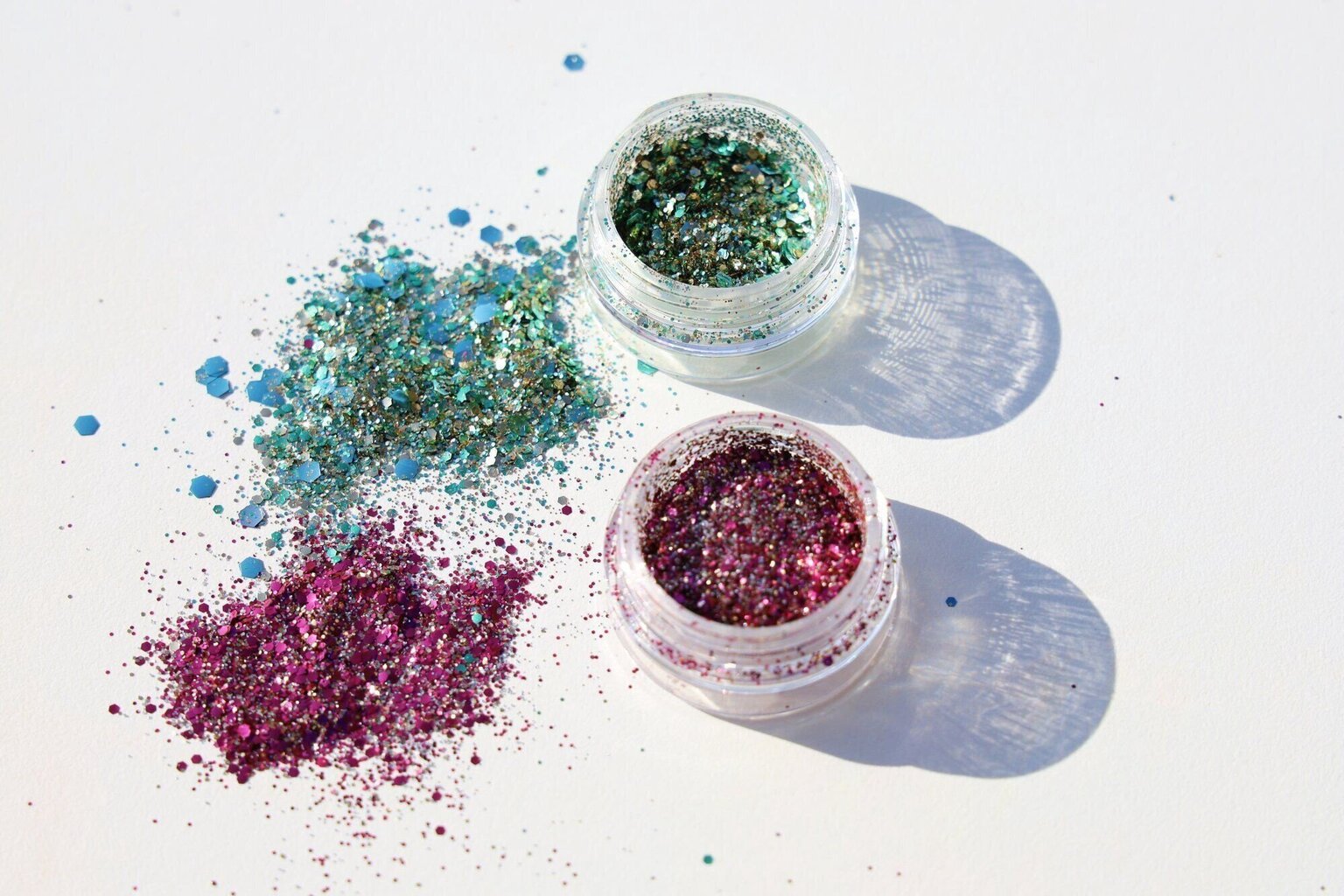 Veido blizgučiai G Beauty Glitter Lab Jadestone & Amethyst, 2 vnt. kaina ir informacija | Akių šešėliai, pieštukai, blakstienų tušai, serumai | pigu.lt