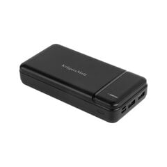 Kruger & Matz 2A, 20000 mAh Power Bank, juodas kaina ir informacija | Atsarginiai maitinimo šaltiniai (power bank) | pigu.lt