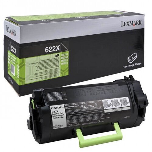 Spausdintuvo kasetė Lexmark 622X (62D2X00) Return, juoda kaina ir informacija | Kasetės lazeriniams spausdintuvams | pigu.lt