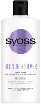 Balzamas plaukams Syoss Blonde & Silver 440 ml kaina ir informacija | Balzamai, kondicionieriai | pigu.lt
