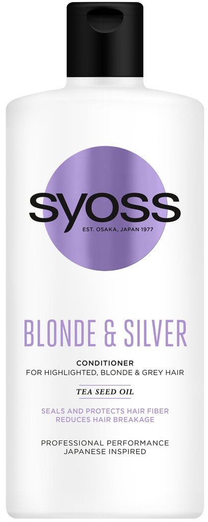 Balzamas plaukams Syoss Blonde & Silver 440 ml цена и информация | Balzamai, kondicionieriai | pigu.lt