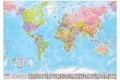 Pasaulio politinis sieninis žemėlapis M 1:29 mln, su laikikliais цена и информация | Žemėlapiai | pigu.lt