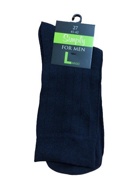 Vyriškos klasikinės medvilninės kojinės, mėlynos kaina ir informacija | Vyriškos kojinės | pigu.lt