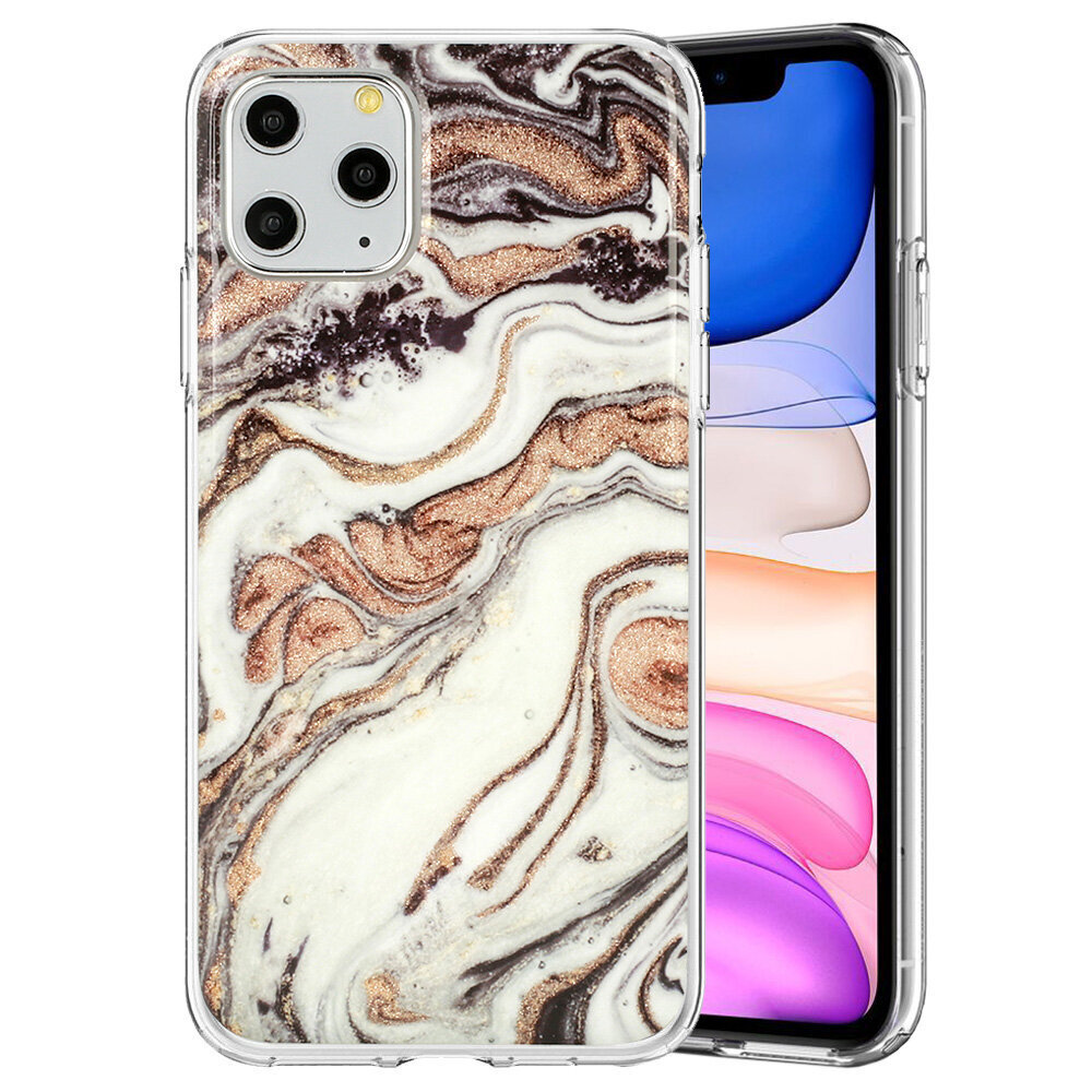 Dėklas telefonui Marble Glitter skirtas Iphone 11 Pro, D1, įvairių spalvų цена и информация | Telefono dėklai | pigu.lt