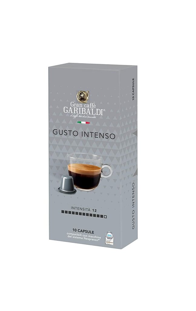 Kavos kapsulės Gran Caffe Garibaldi - Gusto Intenso, Nespresso® aparatams, 10 vnt. цена и информация | Kava, kakava | pigu.lt