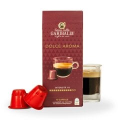 Kavos kapsulės Gran Caffe Garibaldi - Dolce Aroma, Nespresso® aparatams, 10 vnt. kaina ir informacija | Kava, kakava | pigu.lt