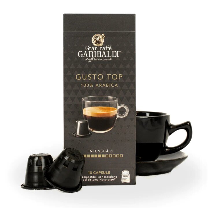 Kavos kapsulės Gran Caffe Garibaldi - Gusto Top, Nespresso® aparatams, 10 vnt. kaina ir informacija | Kava, kakava | pigu.lt