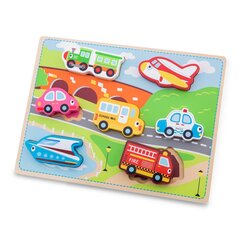 Пазл игровой New Classic Toys «Транспорт» (10520) цена и информация | Развивающие игрушки | pigu.lt