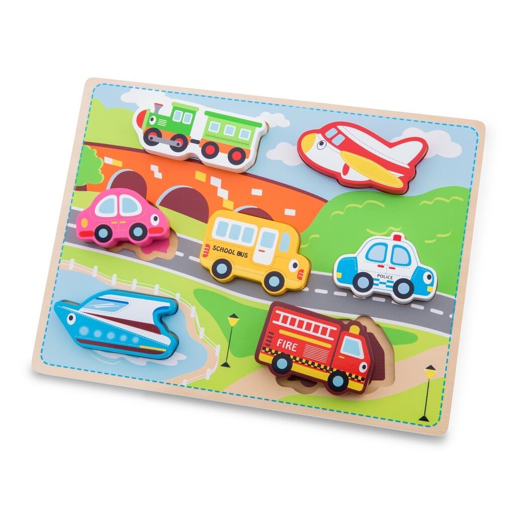 Dėlionė Transportas 10520 New Classic Toys kaina ir informacija | Lavinamieji žaislai | pigu.lt