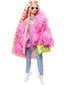 Lėlė Barbie su rožiniais kailinukais цена и информация | Žaislai mergaitėms | pigu.lt