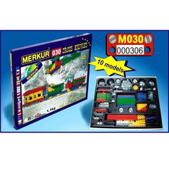 Металлический конструктор Merkur «Железная дорога», 211 деталей цена и информация | Конструкторы и кубики | pigu.lt