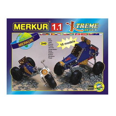 Металлический конструктор Merkur 1.1 «Внедорожники», 240 деталей, 10 моделей цена и информация | Конструкторы и кубики | pigu.lt