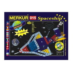 Merkur 015 Ретро Папин Металлический конструктор для развития 'Космический корабль' (195 дет.) 10 моделей (5л.+) цена и информация | Конструкторы и кубики | pigu.lt