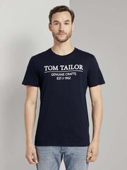 Vyriški marškinėliai TOM TAILOR 1021229*10668, tamsiai mėlyni kaina ir informacija | Vyriški marškinėliai | pigu.lt