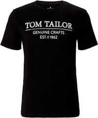 Tom Tailor мужская футболка 1040860*34831, черный/белый 4067672060042 цена и информация | Мужские футболки | pigu.lt