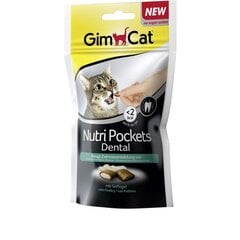 GimCat Nutri Pockets Dental skanėstai katėms 60g kaina ir informacija | Skanėstai katėms | pigu.lt