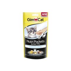 GimCat Nutri Pockets Junior Mix лакомства для кошек 60г цена и информация | Лакомства для кошек | pigu.lt