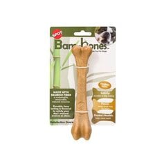 GimDog Bam-Bones bambukinis kaulas, kumpio skonio. Dydis - 14,6cm kaina ir informacija | Skanėstai šunims | pigu.lt