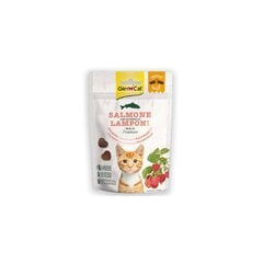 Gimcat Crunchy Snacks хрустящие лакомства с лососем и малиной 50г цена и информация | Лакомства для кошек | pigu.lt