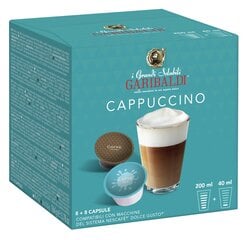 Gran Caffe Garibaldi - CAPPUCCINO, 16 капсул подходящих для аппаратов Dolce Gusto цена и информация | Кофе, какао | pigu.lt