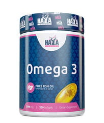 Maisto papildas Haya Labs Omega 3 200 kaps. kaina ir informacija | Haya Labs Maisto papildai, preparatai, funkcinis maistas sportui | pigu.lt