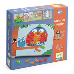 Мозаичная игра - Забавные животные, Djeco DJ08136 цена и информация | Развивающие игрушки | pigu.lt