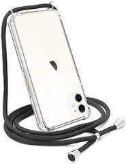 Модный чехол для Iphone X / XS, прозрачный (черный ремешок) цена и информация | Чехлы для телефонов | pigu.lt